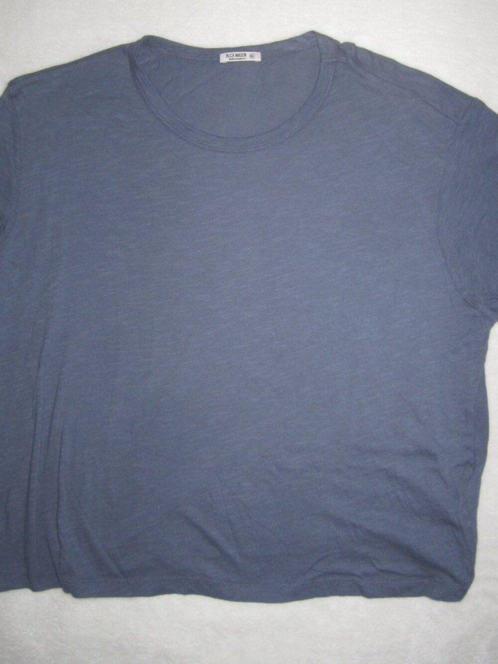 NWOT BUCK MASON Cropped Easy Crew Shirt Women's XXL
